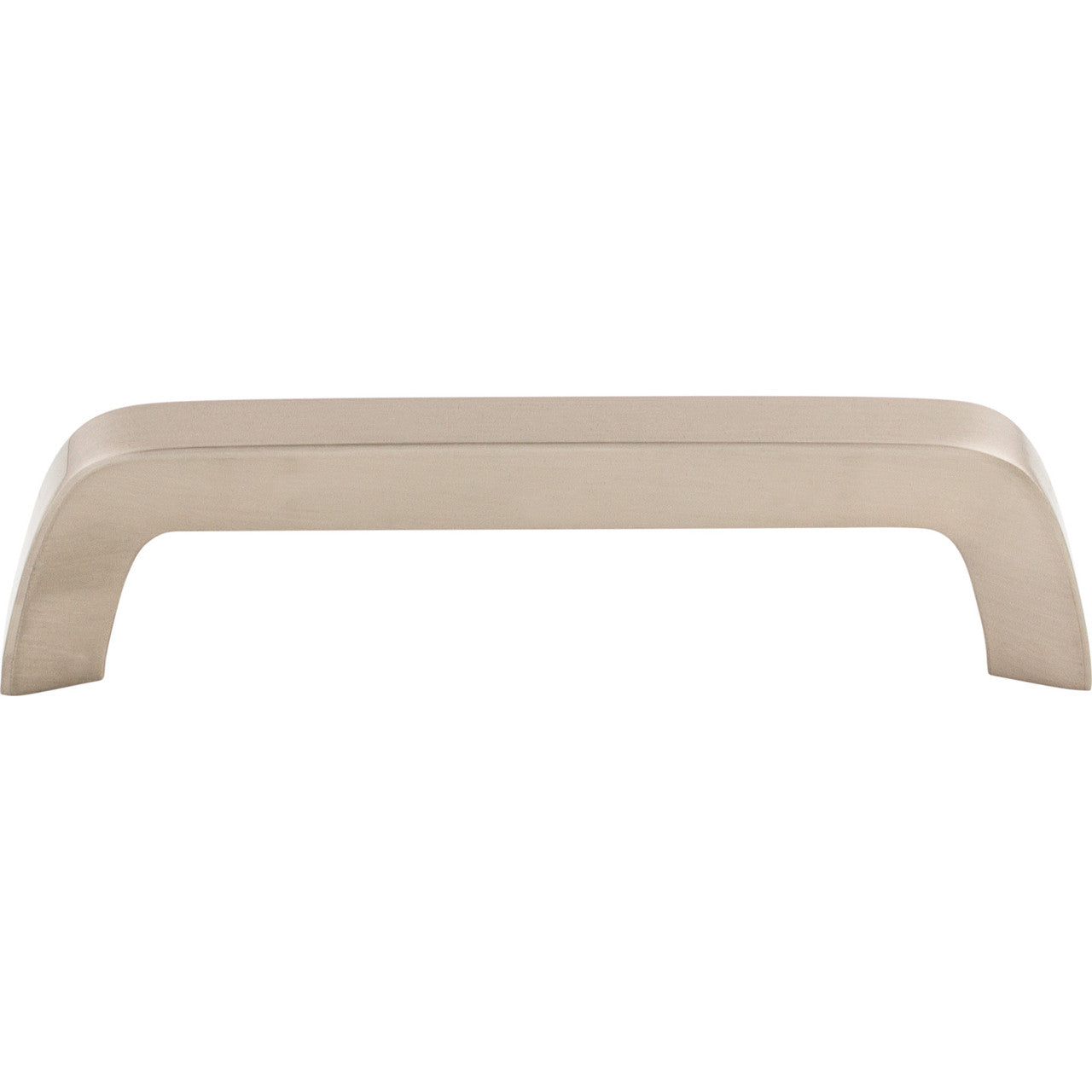 Top Knobs M1173: 5-1/16" cc Nouveau III Tapered Bar Cabinet Pull - Brushed Satin Nickel
