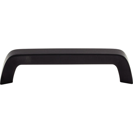 Top Knobs M1174: 5-1/16" cc Nouveau III Tapered Bar Cabinet Pull - Flat Black