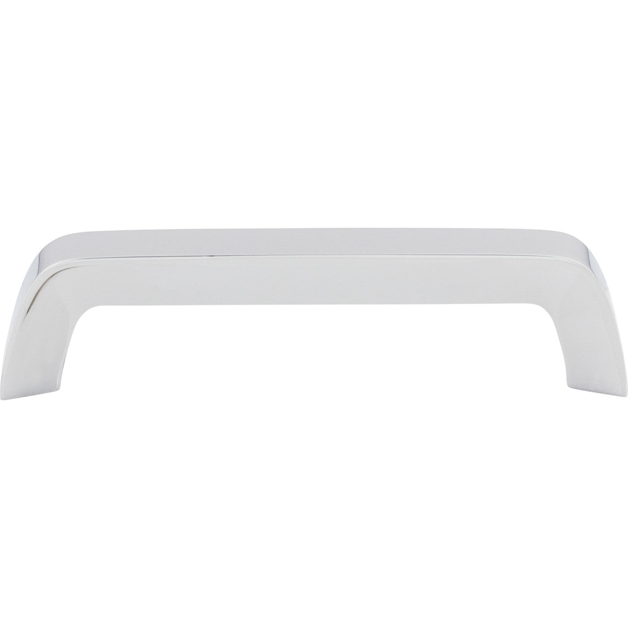 Top Knobs M1175: 5-1/16" cc Nouveau III Tapered Bar Cabinet Pull - Polished Chrome