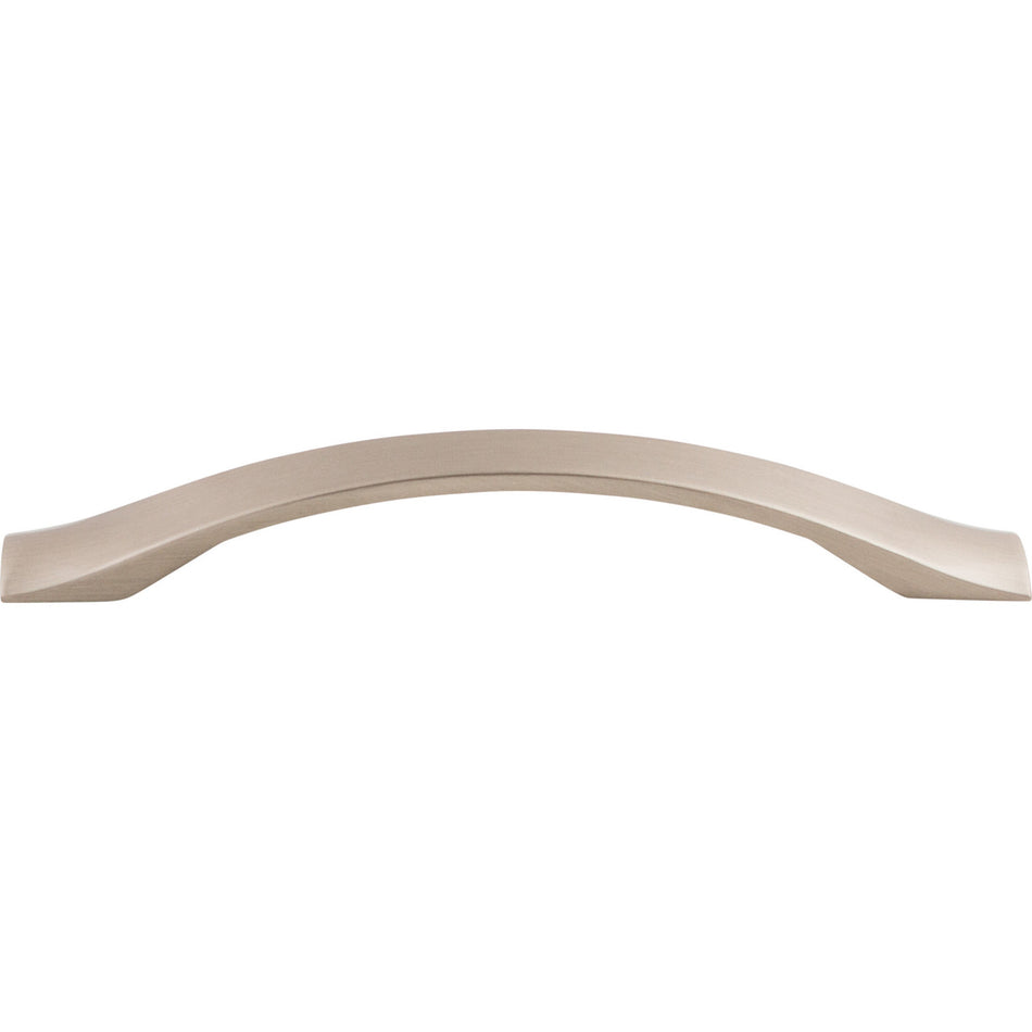 Top Knobs M1176: 5-1/16" cc Crest Arch Cabinet Pull - Brushed Satin Nickel