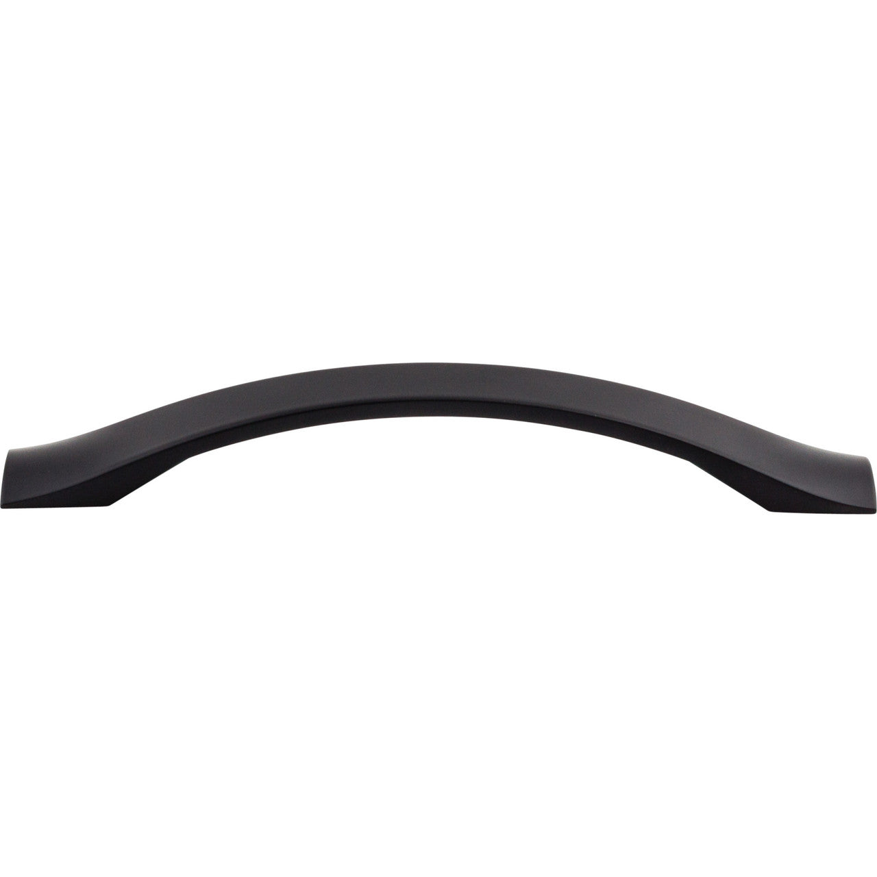 Top Knobs M1177: 5-1/16" cc Crest Arch Cabinet Pull - Flat Black
