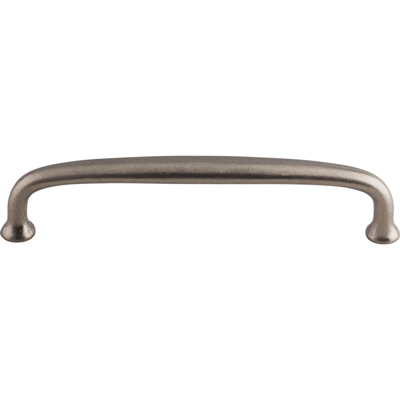 Top Knobs M1187: 6" cc Charlotte D-Handle Cabinet Pull - Pewter Antique