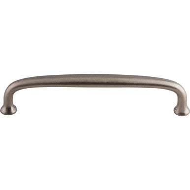 Top Knobs M1187: 6" cc Charlotte D-Handle Cabinet Pull - Pewter Antique