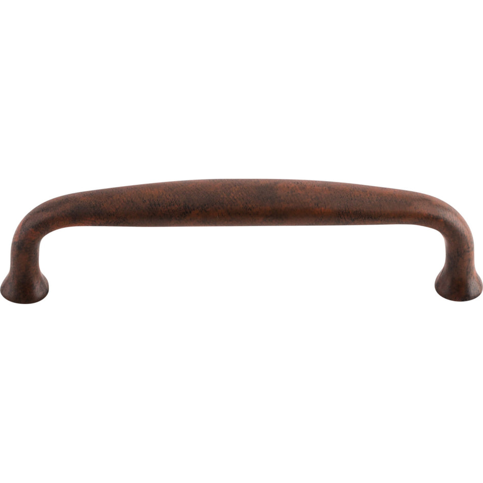 Top Knobs M1189: 4" cc Charlotte D-Handle Cabinet Pull - Patina Rouge