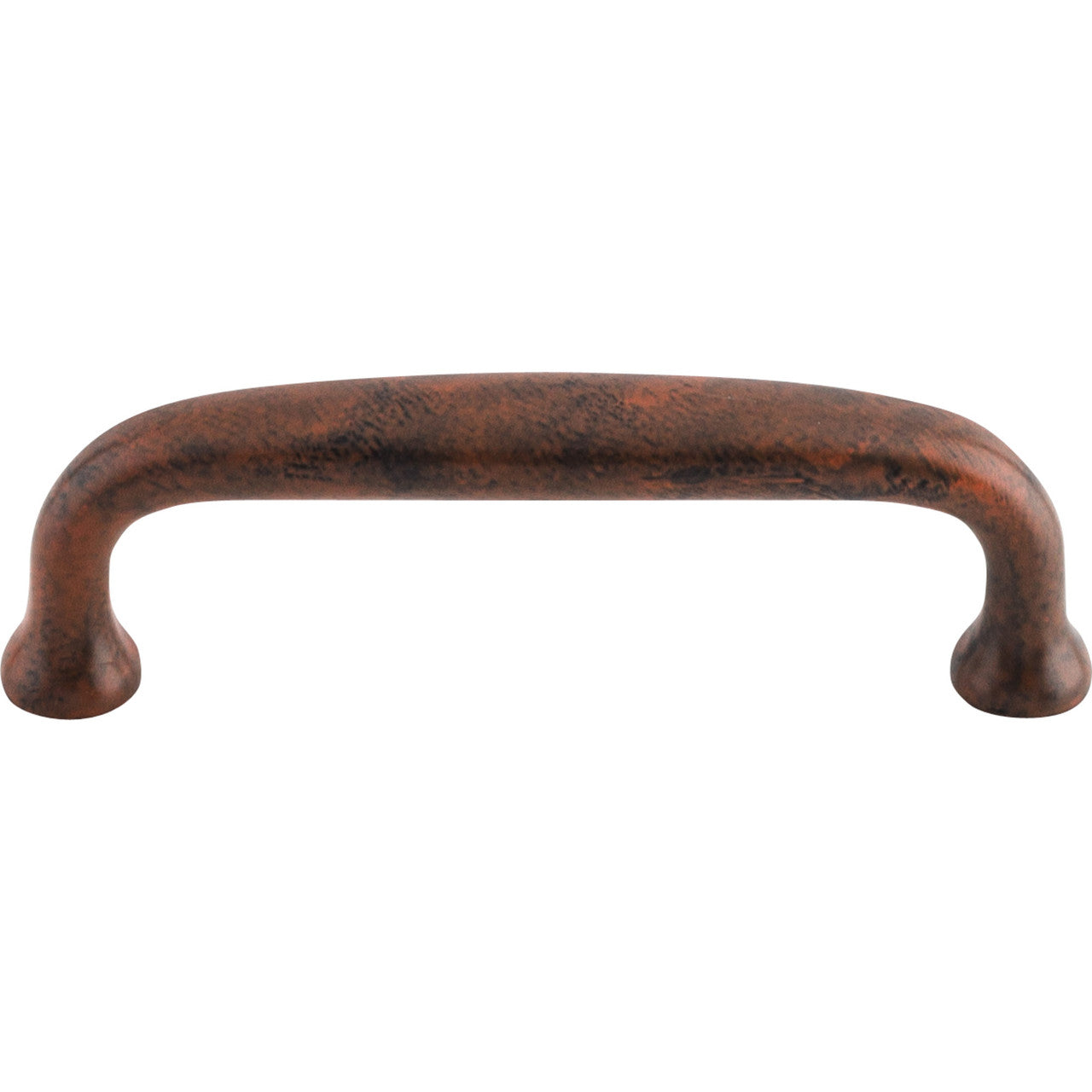 Top Knobs M1192: 3" cc Charlotte D-Handle Cabinet Pull - Patina Rouge