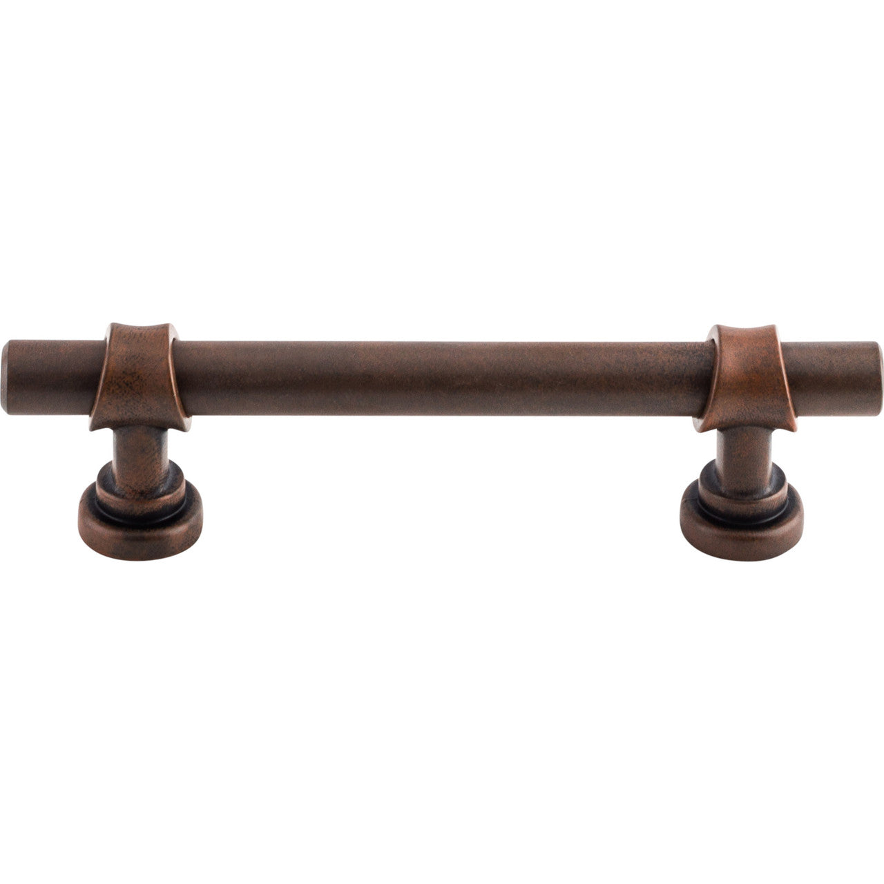Top Knobs M1198: 3-3/4" cc Dakota Bit Cabinet Pull - Patina Rouge