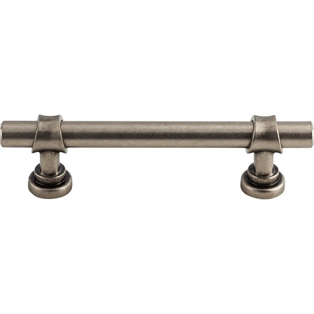 Top Knobs M1199: 3-3/4" cc Dakota Bit Cabinet Pull - Pewter Antique