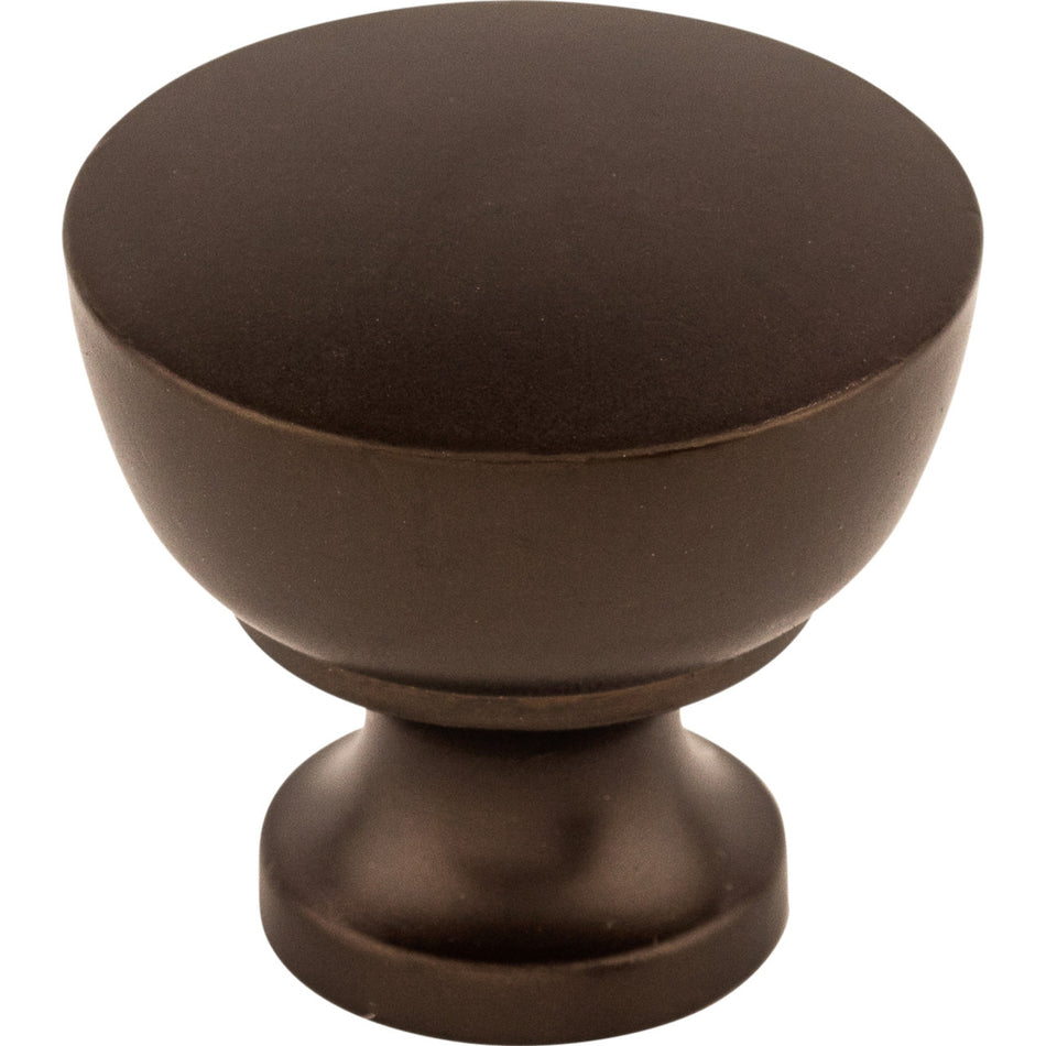 Top Knobs M1200: 1-1/4" Bergen Round Cabinet Knob - Oil Rubbed Bronze