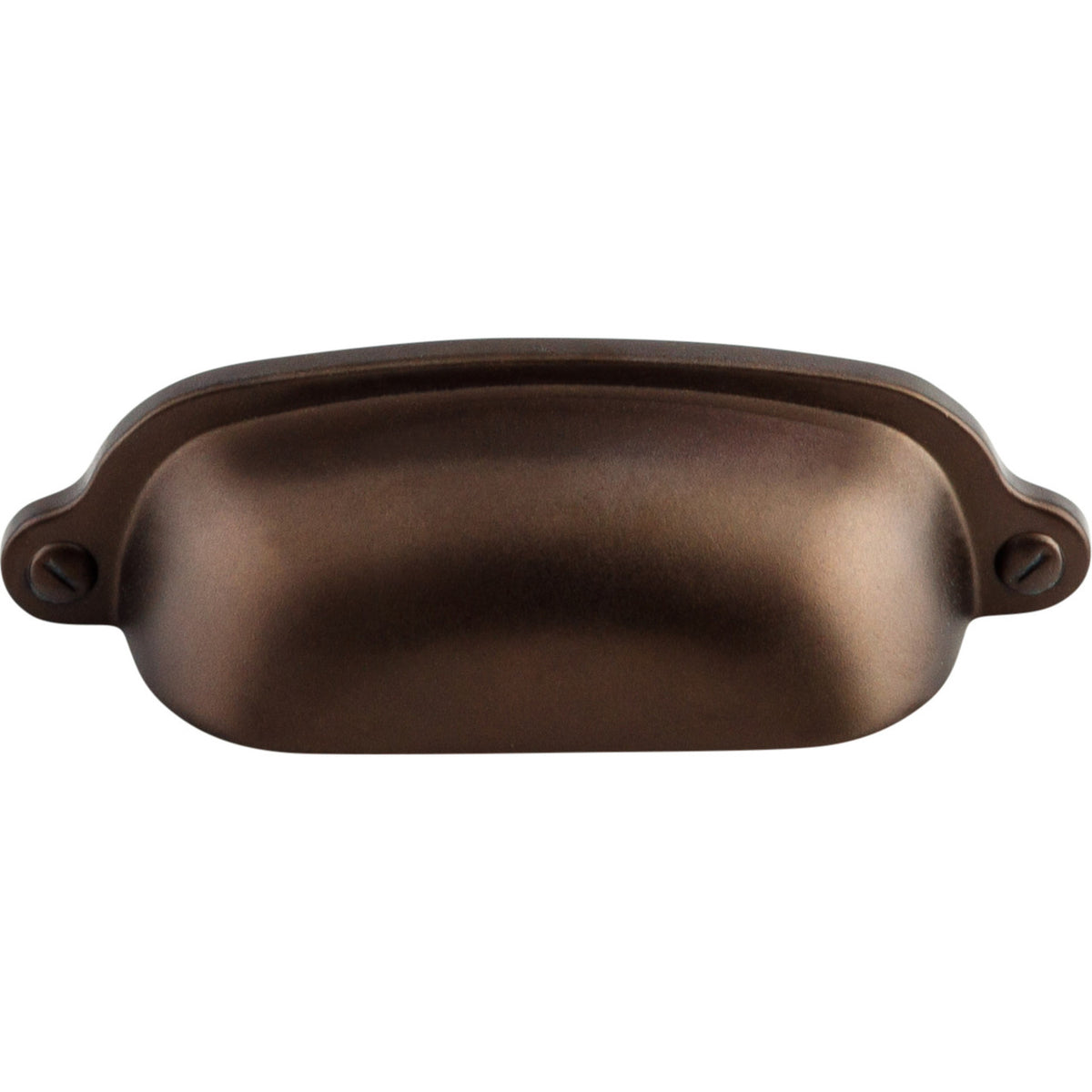 Top Knobs M1209: 2-9/16" cc Charlotte Cup Cabinet Pull - Oil Rubbed Bronze