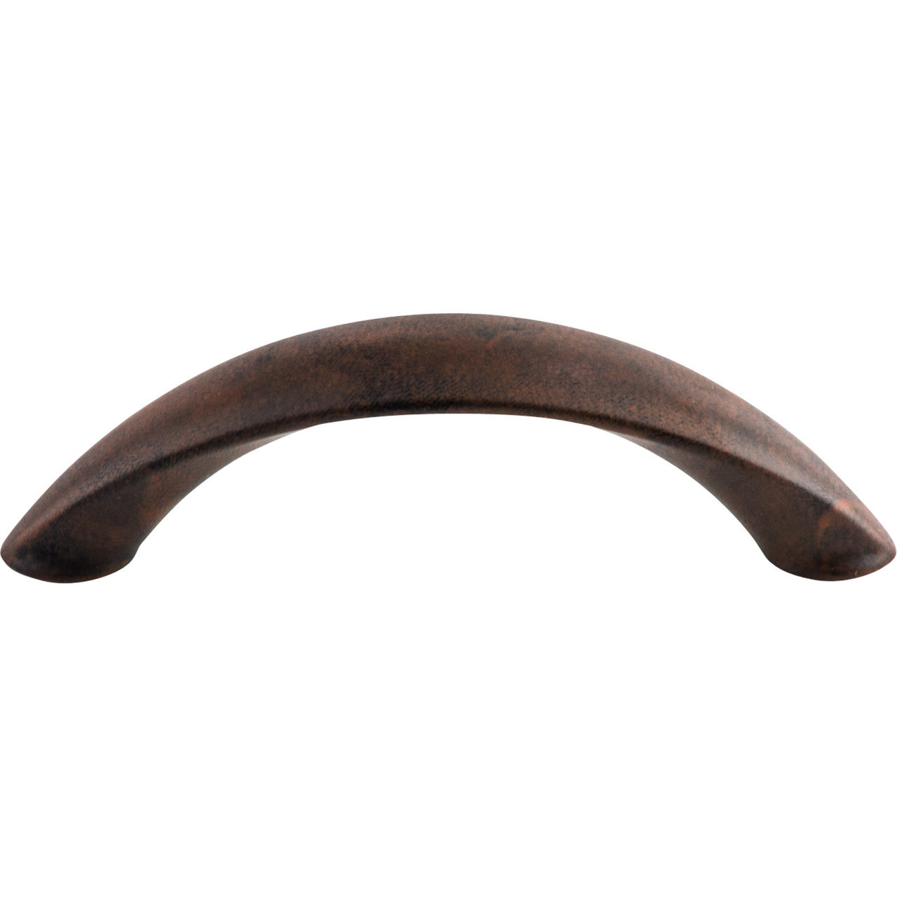 Top Knobs M1216: 3" cc Dakota Arc Cabinet Pull - Patina Rouge