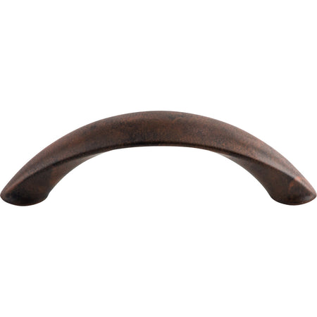 Top Knobs M1216: 3" cc Dakota Arc Cabinet Pull - Patina Rouge