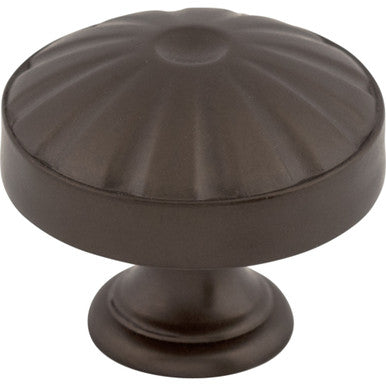 Top Knobs M1221: 1-1/4" Hudson Round Cabinet Knob - Oil Rubbed Bronze