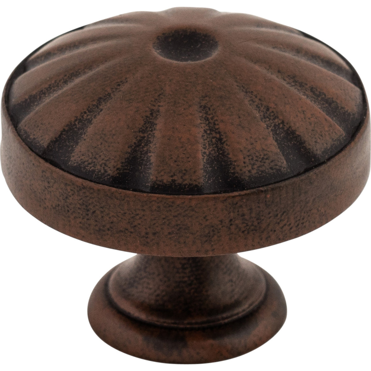 Top Knobs M1222: 1-1/4" Hudson Round Cabinet Knob - Patina Rouge