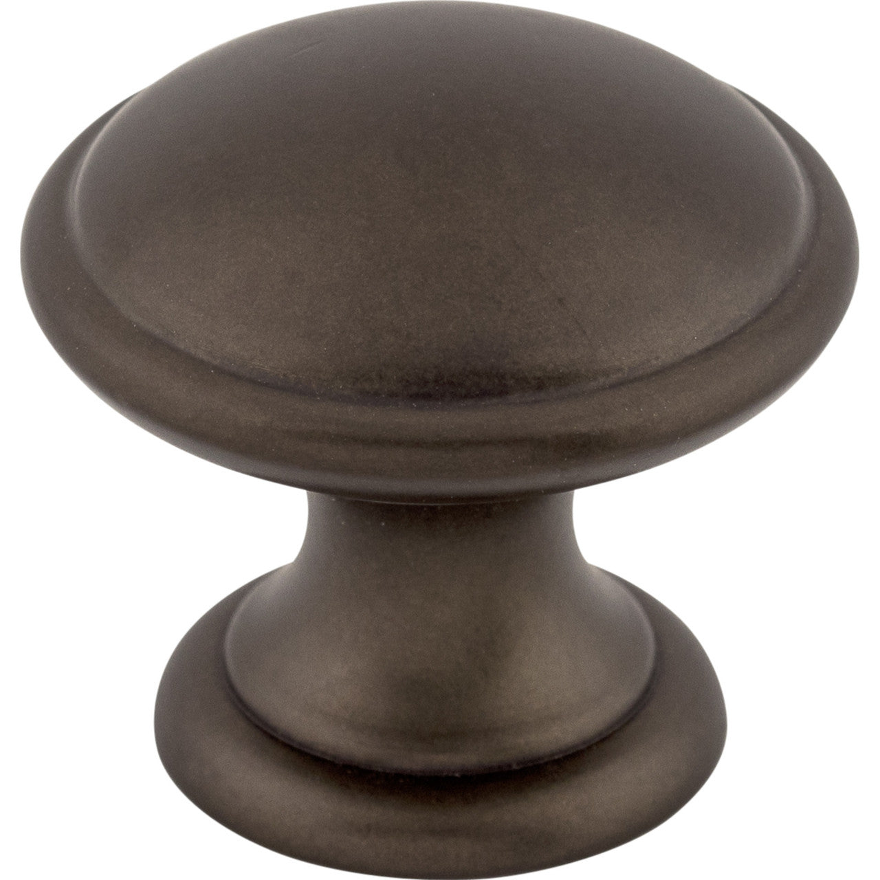 Top Knobs M1224: 1-1/4" Dakota Round Cabinet Knob - Oil Rubbed Bronze
