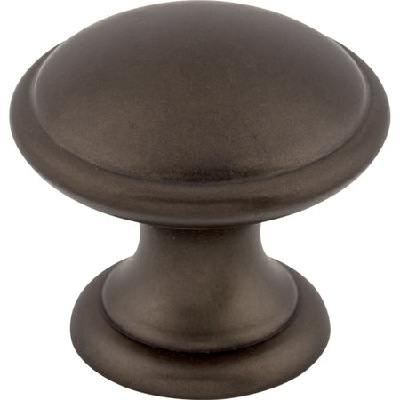 Top Knobs M1224: 1-1/4" Dakota Round Cabinet Knob - Oil Rubbed Bronze