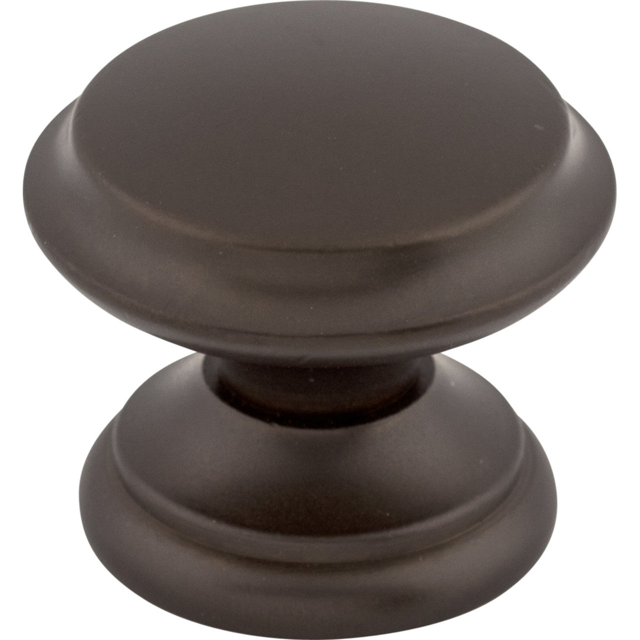 Top Knobs M1230: 1-3/8" Dakota Flat Top Round Cabinet Knob - Oil Rubbed Bronze