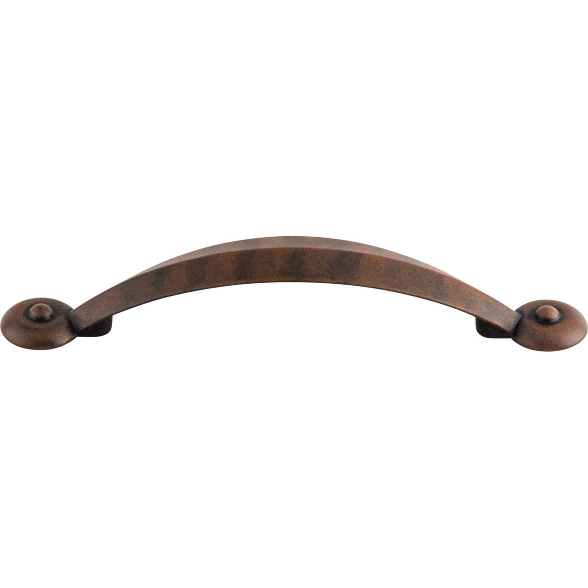 Top Knobs M1237: 3-3/4" cc Dakota Angle Cabinet Pull - Patina Rouge