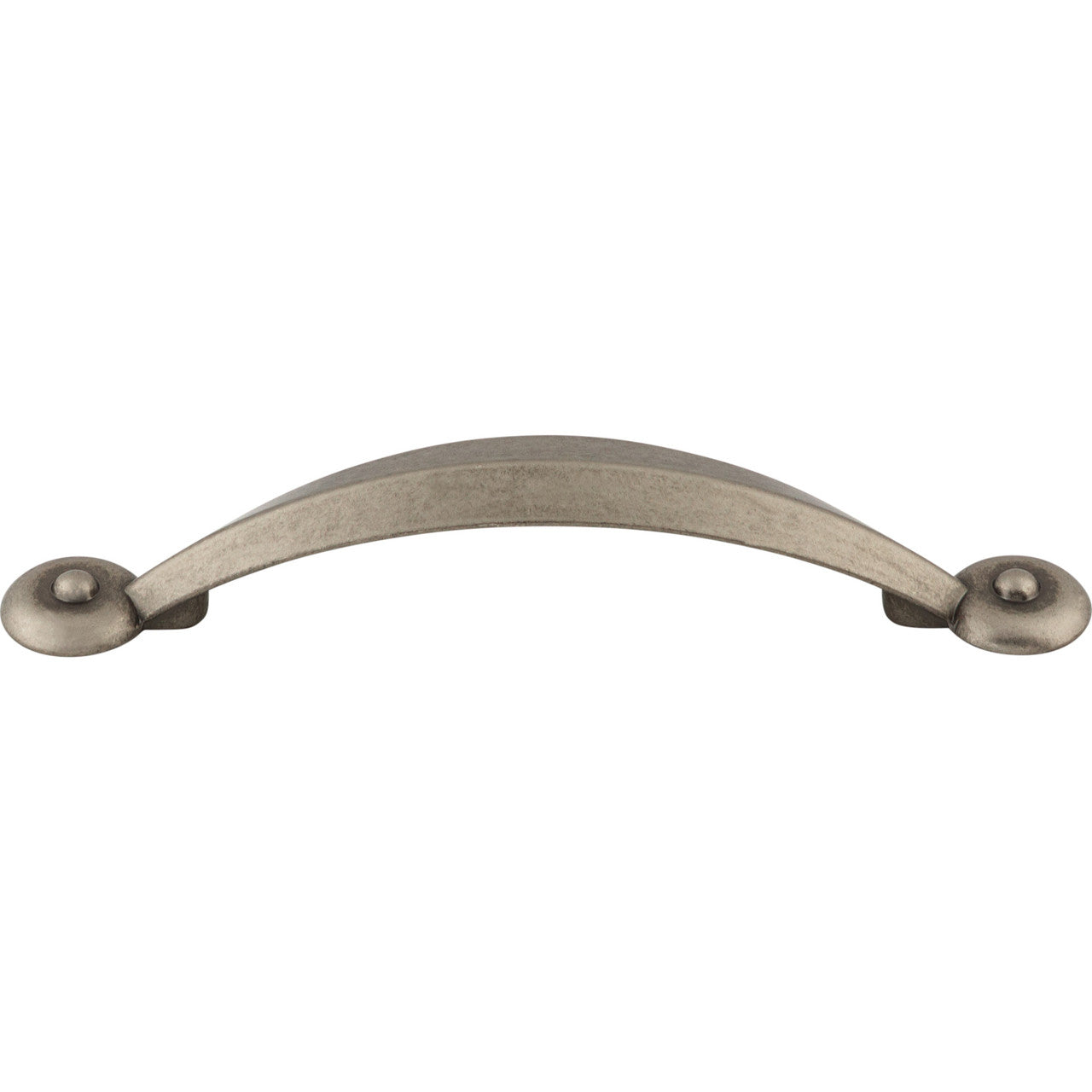 Top Knobs M1238: 3-3/4" cc Dakota Angle Cabinet Pull - Pewter Antique