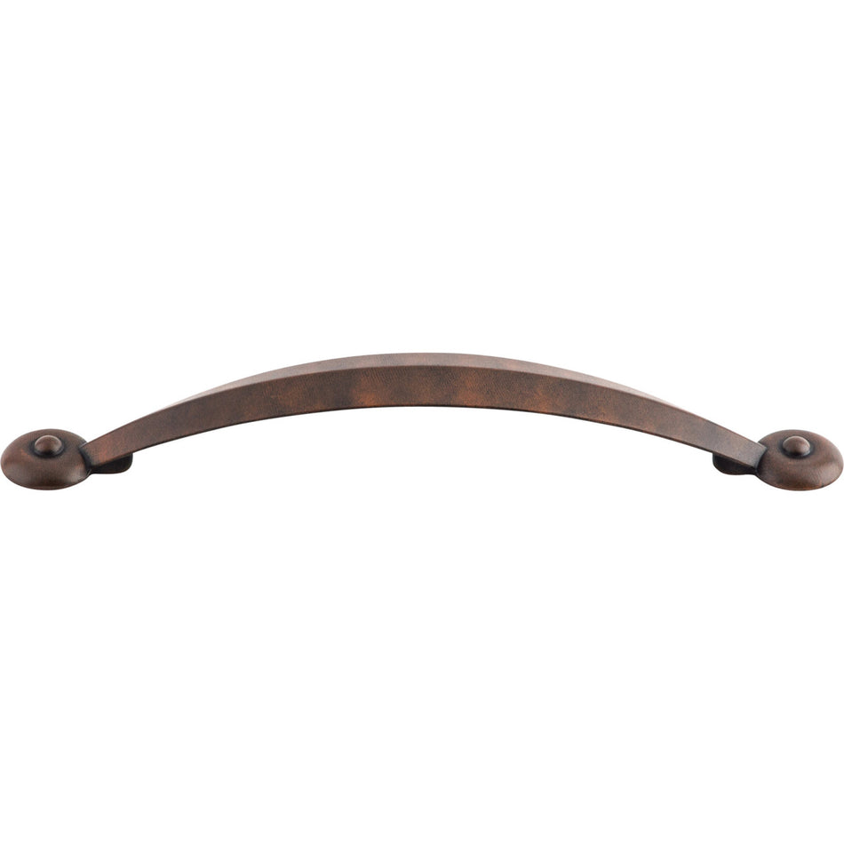Top Knobs M1240: 5-1/16" cc Dakota Angle Cabinet Pull - Patina Rouge