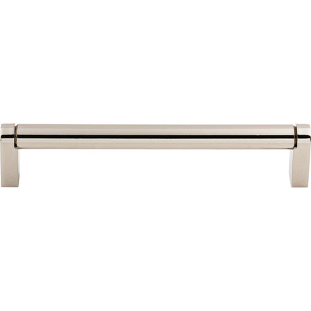 Top Knobs M1257: 6-5/16" cc Pennington Round Bar Cabinet Pull - Polished Nickel