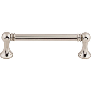 Top Knobs M1260: 3-3/4" cc Grace Bar Cabinet Pull - Polished Nickel