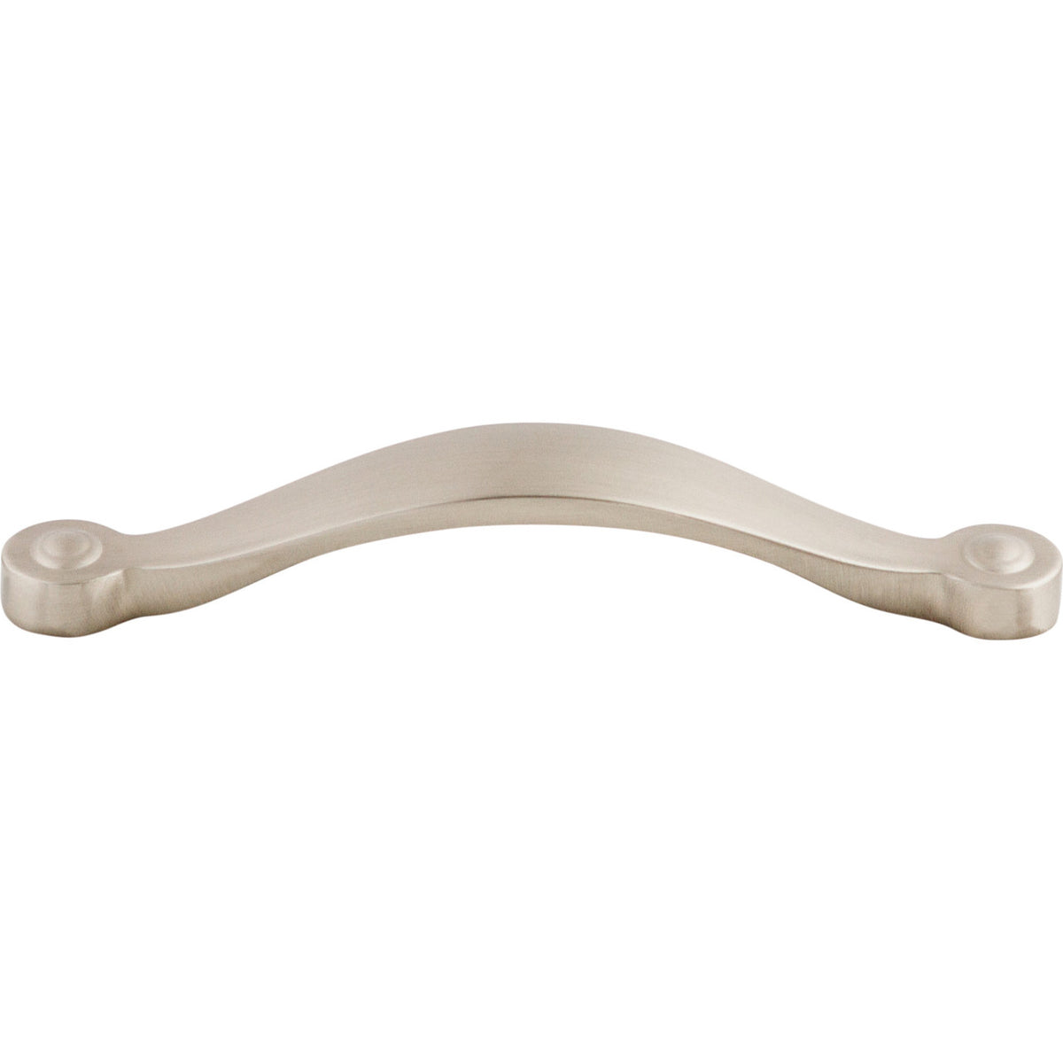 Top Knobs M1262: 5-1/16" cc Asbury Saddle Arch Cabinet Pull - Brushed Satin Nickel