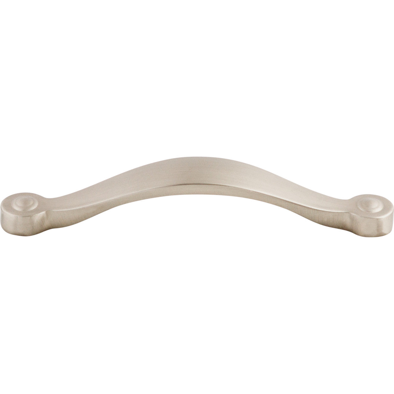 Top Knobs M1262: 5-1/16" cc Asbury Saddle Arch Cabinet Pull - Brushed Satin Nickel