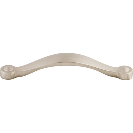Top Knobs M1262: 5-1/16" cc Asbury Saddle Arch Cabinet Pull - Brushed Satin Nickel