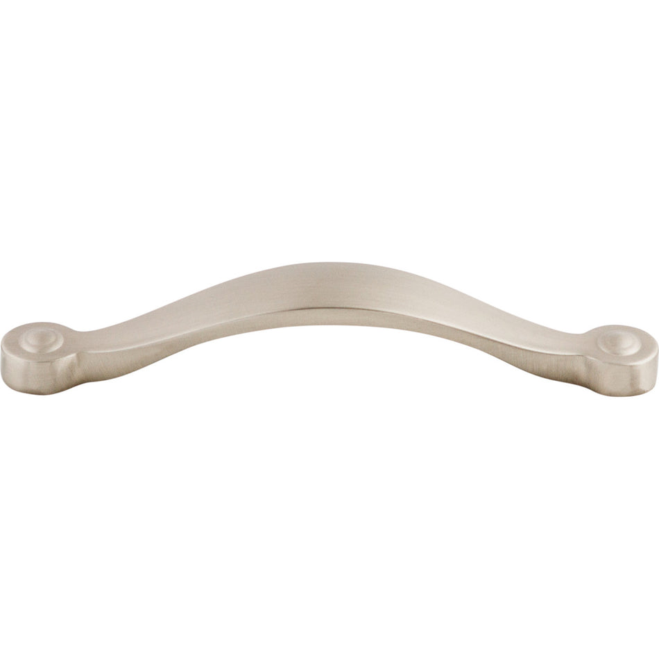 Top Knobs M1262: 5-1/16" cc Asbury Saddle Arch Cabinet Pull - Brushed Satin Nickel