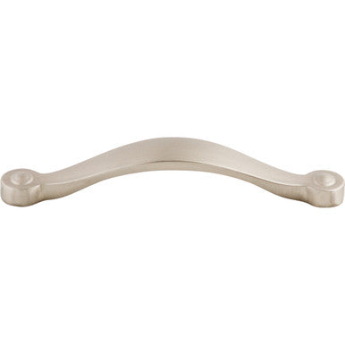 Top Knobs M1262: 5-1/16" cc Asbury Saddle Arch Cabinet Pull - Brushed Satin Nickel