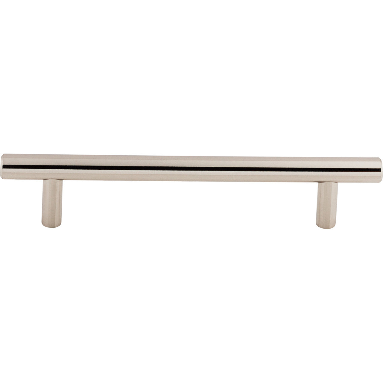 Top Knobs M1271: 5-1/16" cc Hopewell Round Bar Cabinet Pull - Polished Nickel