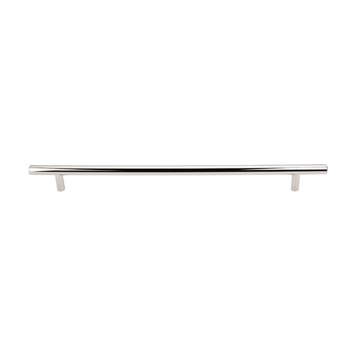 Top Knobs M1274: 11-11/32" cc Hopewell Round Bar Cabinet Pull - Polished Nickel