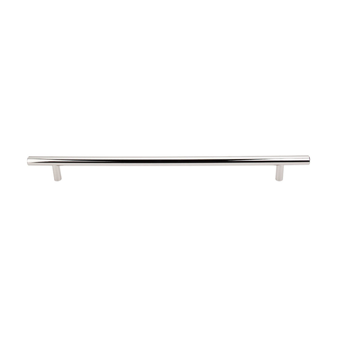 Top Knobs M1274: 11-11/32" cc Hopewell Round Bar Cabinet Pull - Polished Nickel