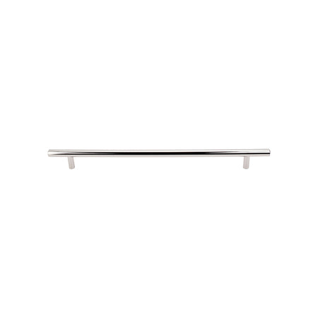 Top Knobs M1276: 18-7/8" cc Hopewell Round Bar Cabinet Pull - Polished Nickel