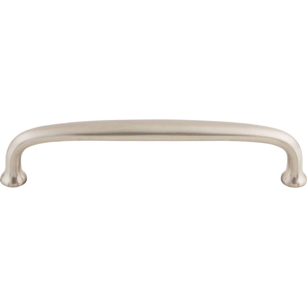 Top Knobs M1277: 6" cc Charlotte D-Handle Cabinet Pull - Brushed Satin Nickel