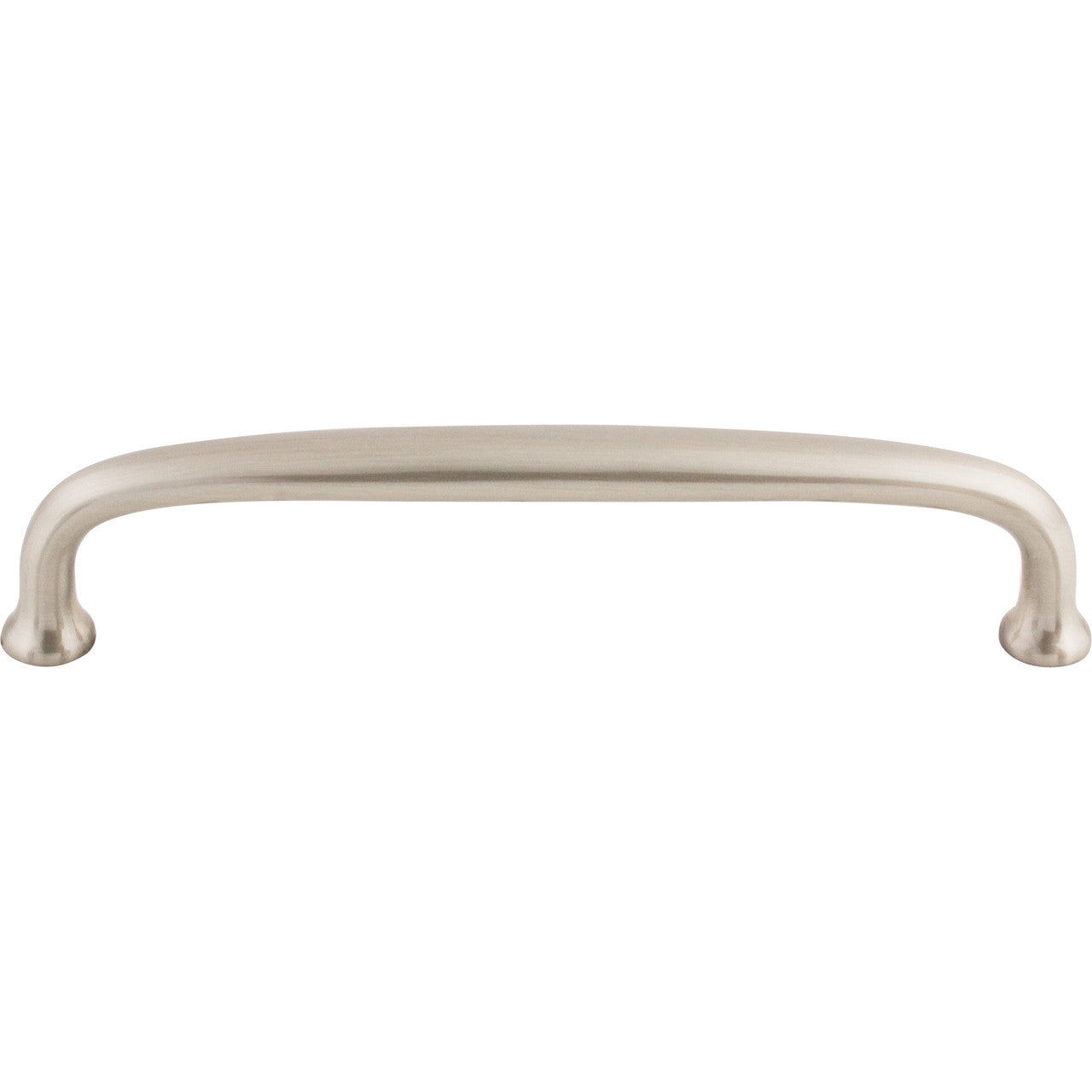 Top Knobs M1277: 6" cc Charlotte D-Handle Cabinet Pull - Brushed Satin Nickel