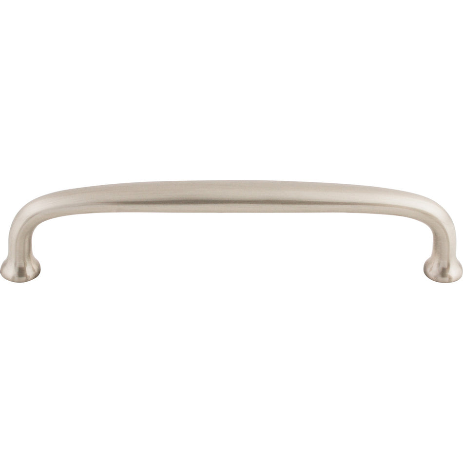 Top Knobs M1277: 6" cc Charlotte D-Handle Cabinet Pull - Brushed Satin Nickel