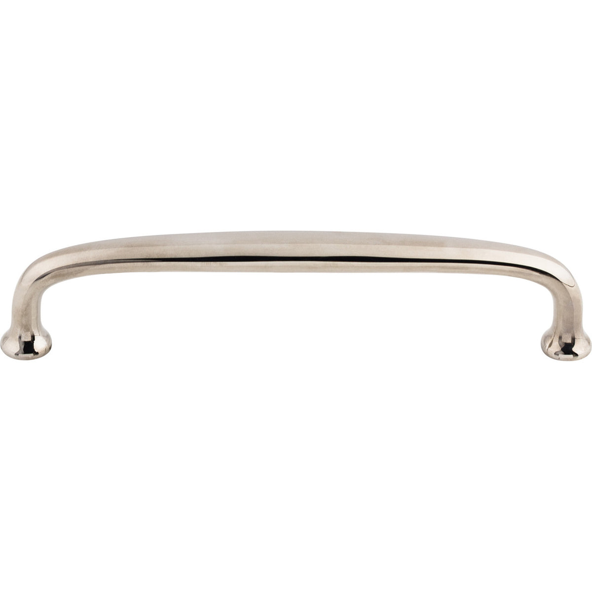 Top Knobs M1278: 6" cc Charlotte D-Handle Cabinet Pull - Polished Nickel