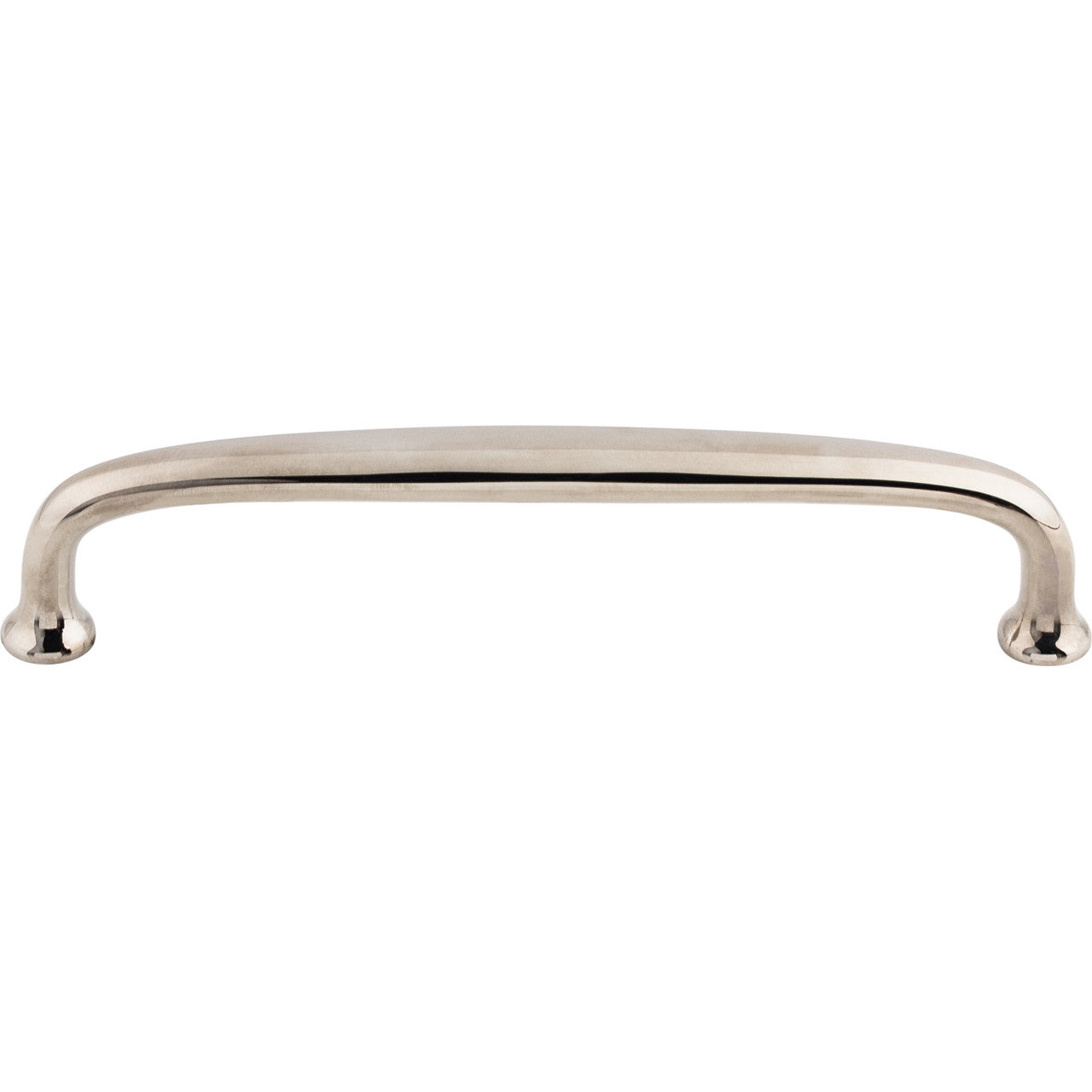 Top Knobs M1278: 6" cc Charlotte D-Handle Cabinet Pull - Polished Nickel