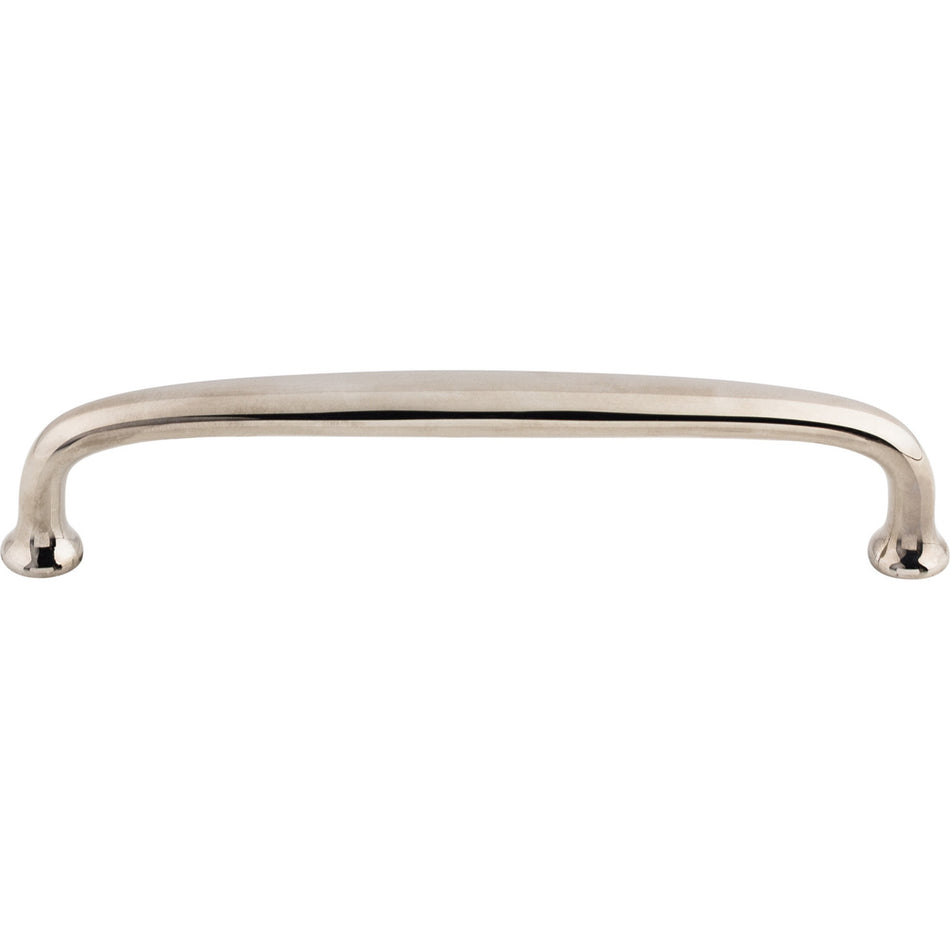 Top Knobs M1278: 6" cc Charlotte D-Handle Cabinet Pull - Polished Nickel