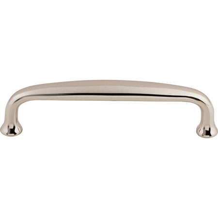 Top Knobs M1280: 4" cc Charlotte D-Handle Cabinet Pull - Polished Nickel