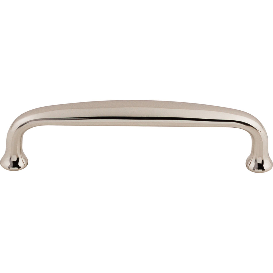 Top Knobs M1280: 4" cc Charlotte D-Handle Cabinet Pull - Polished Nickel