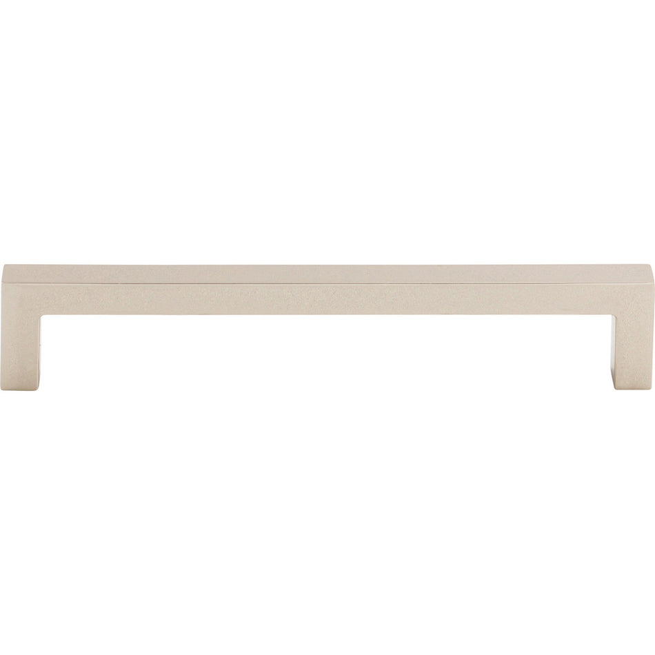 Top Knobs M1285: 6-5/16" cc Asbury Square Bar Cabinet Pull - Polished Nickel