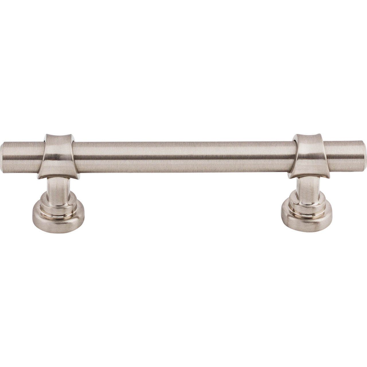 Top Knobs M1288: 3-3/4" cc Asbury Bit Cabinet Pull - Brushed Satin Nickel
