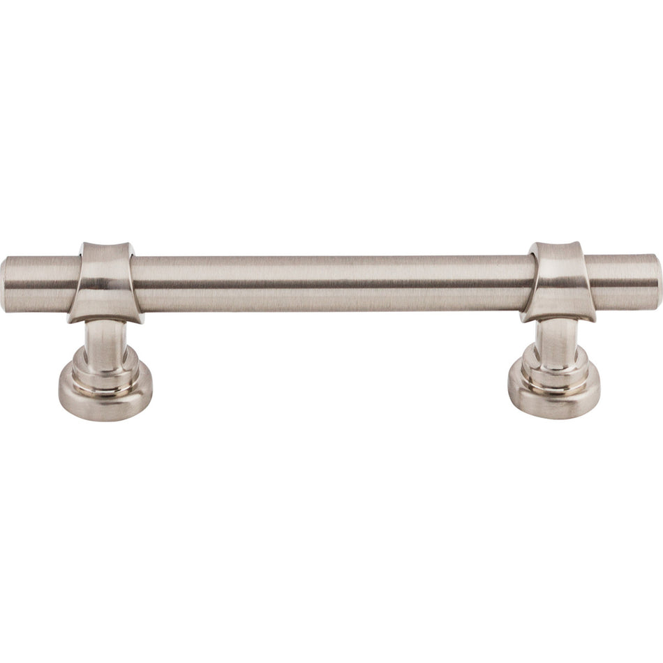 Top Knobs M1288: 3-3/4" cc Asbury Bit Cabinet Pull - Brushed Satin Nickel