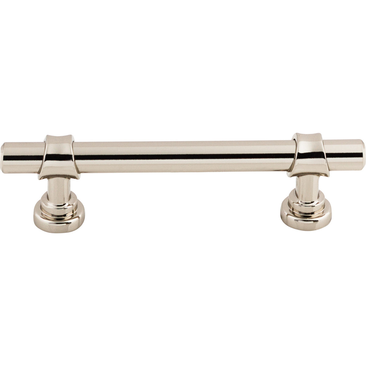 Top Knobs M1289: 3-3/4" cc Asbury Bit Cabinet Pull - Polished Nickel