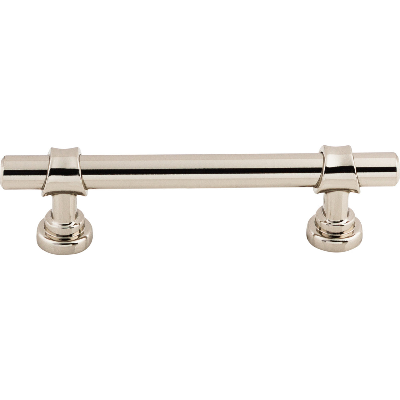 Top Knobs M1289: 3-3/4" cc Asbury Bit Cabinet Pull - Polished Nickel