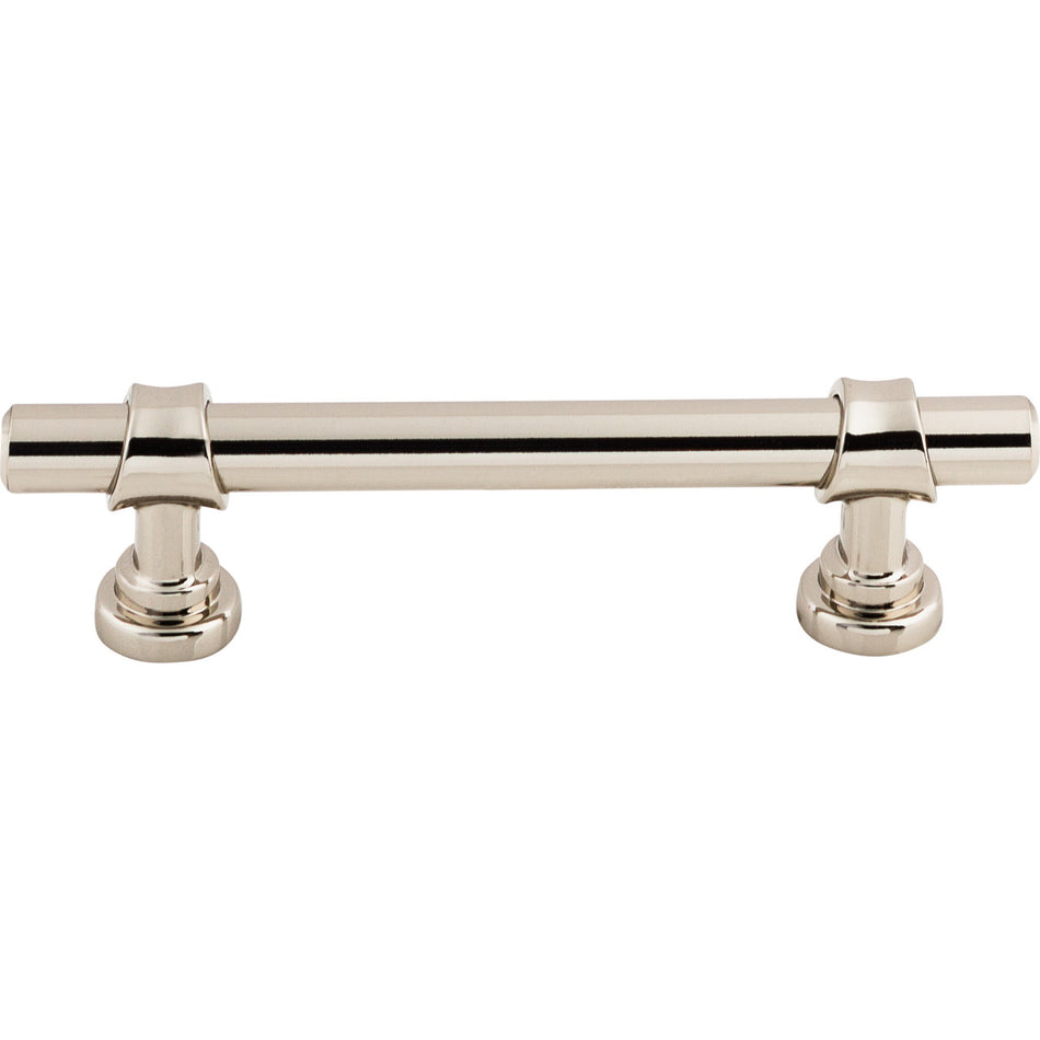 Top Knobs M1289: 3-3/4" cc Asbury Bit Cabinet Pull - Polished Nickel