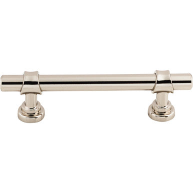 Top Knobs M1289: 3-3/4" cc Asbury Bit Cabinet Pull - Polished Nickel