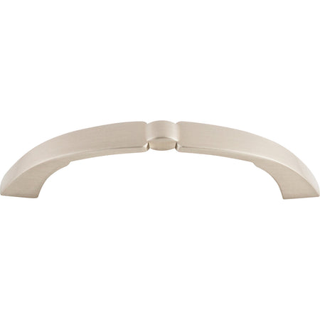 Top Knobs M1290: 3-3/4" cc Lida D-Handle Cabinet Pull - Brushed Satin Nickel